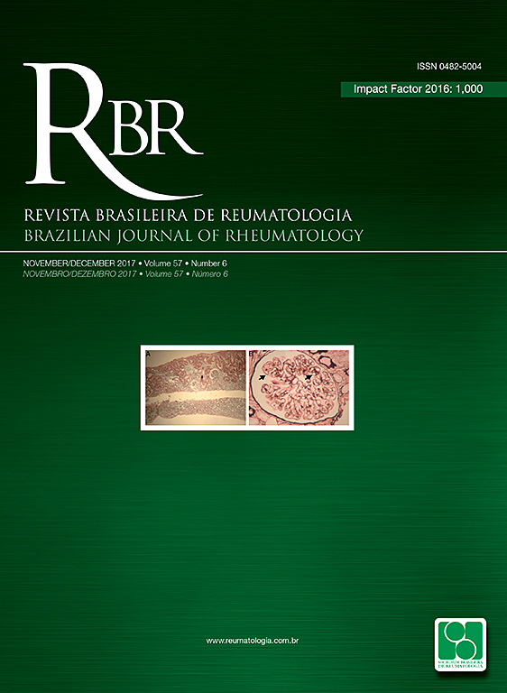 Go to journal home page - Revista Brasileira de Reumatologia